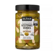 Azeitonas Verdes com Amêndoas Olymp 170g Azeitonas Verdes com Amêndoas Olymp 170g