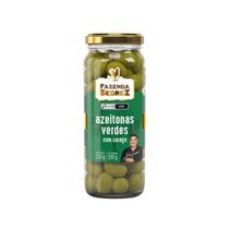 Azeitonas Verdes Com Caroço 330g/200g - Vd. Fazenda Sedrez Azeitonas Verdes Com Caroço 330g/200g - Vd. Fazenda Sedrez