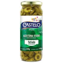 Azeitonas Verdes Fatiadas Castelo Vidro 160g