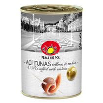 Azeitonas Verdes Recheadas com Anchovas Plaza del Sol 280g Azeitonas Verdes Recheadas com Anchovas Plaza del Sol 280g