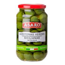 Azeitonas Verdes Sicilianas Inteiras Asaro 340g