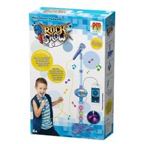 Azul Microfone Pedestal Infantil Rock Show - DM Toys DMT5897