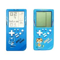 Azul Tela Grande Retro Quebra-cabeça Console De Jogo Portátil Brinquedo Eletrônico Clássico Para