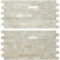 Azulejo AULIGET Sandstone Faux Stone Peel Stick 20 folhas 30x15cm