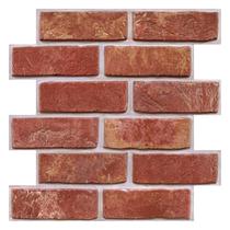 Azulejo COMSTICKC 3D Red Brick Peel and Stick 30x30 cm