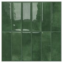 Azulejo de parede DEWOO Peel and Stick Subway Backsplash Green 30x30cm