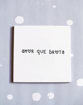 Azulejo Decorativo 15x15 cm Amor que Brota - Branco