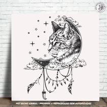 Azulejo Decorativo - A Magia do Gato - PET BICHO ANIMAL
