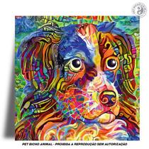 Azulejo Decorativo - Cão no Impressionismo - PET BICHO ANIMAL