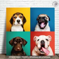 Azulejo Decorativo - Carinhas de Cães - PET BICHO ANIMAL