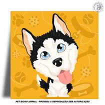 Azulejo Decorativo - Husky Siberiano - PET BICHO ANIMAL