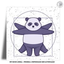 Azulejo Decorativo - Panda Vitruviano - PET BICHO ANIMAL