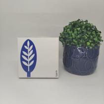 Azulejo Personalizado Elizabeth Titon 15x 15 cm -Folha Azul Azulejo Personalizado Elizabeth Titon 15x 15 cm -Folha Azul