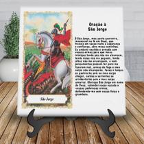 Azulejo Personalizado Oração á são jorge 20x20cm