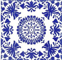 Azulejos Colonial Português em porcelana decorativo kit com 12 peças