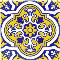 Azulejos Colonial Português em Porcelana kit com 12 peças - Eliane