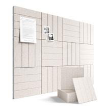 Azulejos de Feltro para Quadro de Avisos Fluxynara 30x30cm Pacote com 12 Unidades Aveia Azulejos de Feltro para Quadro de Avisos Fluxynara 30x30cm Pacote com 12 Unidades Aveia