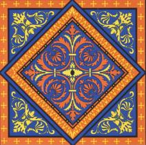 Azulejos Decorativos Mandala Bay kit com 12 peças Azulejos Decorativos Mandala Bay kit com 12 peças