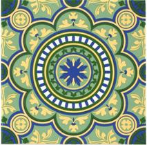 Azulejos Decorativos Mandala Green kit com 12 peças