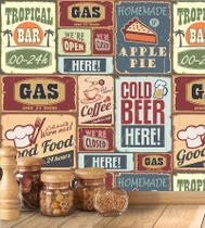 Azulejos Retro Vintage - Papel e Parede