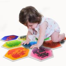 Azulejos sensoriais líquidos Art3d Hexágono de 9 azulejos para crianças