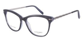 Azzaro - armação para óculos feminina em acetato com hastes em metal ref az30265.