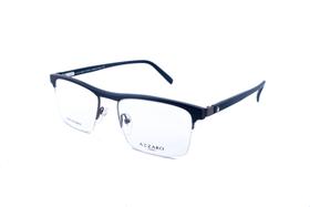 Azzaro - armação para óculos masculina em aluminium com hastes em acetato ref az31058.