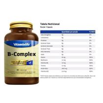 B Complex B1,B2,B3,B6,B12 + Ácido Fólico 90 Caps - VitaminLife