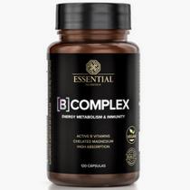 B Complex Vitaminas do Complexo B + Magnésio - 120 Caps - Essential Nutrition