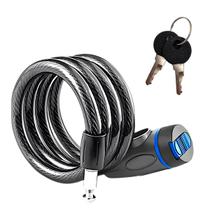 B-TEK - Cadeado Trava Bicicleta e Moto 70cm 2 Chaves Preto