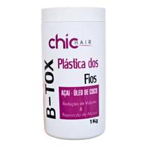 B-tox Plástica dos fios Açaí e Óleo de Coco 1KG-Chic Hair
