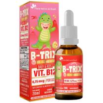 B-TRIX KIDS Suplemento Infantil de Vitami B12 (Vit. B12 - 0,75mcg) 20ml Sabor Morango - Flora Nativa