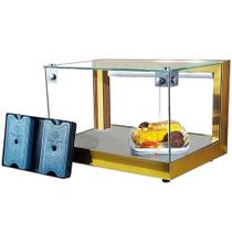 B-VF47 - Vitrine fria Beta 47cm Dourada com 8 Gelo-X - 220V - Omega B-VF47 - Vitrine fria Beta 47cm Dourada com 8 Gelo-X - 220V - Omega