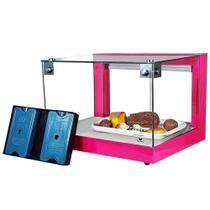 B-VF47 - Vitrine fria Beta 47cm Rosa com 8 Gelo-X - Bivolt - Omega