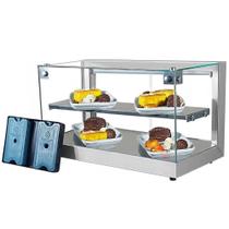 B-VFD62 Vitrine fria Beta 62cm Prata Dupla - Com 12 Gelo-X - Bivolt - Omega B-VFD62 Vitrine fria Beta 62cm Prata Dupla - Com 12 Gelo-X - Bivolt - Omega