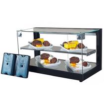 B-VFD62 - Vitrine fria Beta 62cm Preta Dupla com 12 Gelo-X - Bivolt - Omega