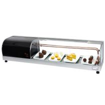 B-VFRD1350 - Beta Vitrine Refrigerada para doces 1,35m Prata - 127V - Omega - Comercial