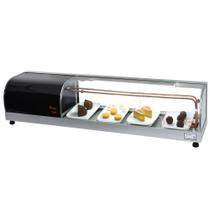 B-VFRD1350 - Beta Vitrine Refrigerada para doces 1,35m Prata - 220V - Omega - Comercial