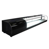 B-VFRD1950 - Vitrine Refrigerada Beta para doces 1,95m Preta - 127V - Omega B-VFRD1950 - Vitrine Refrigerada Beta para doces 1,95m Preta - 127V - Omega