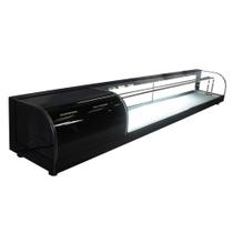 B-VFRD1950 - Vitrine Refrigerada Beta para doces 1,95m Preta - 220V - Omega