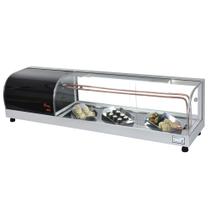 B-VFRS1350 - Vitrine Refrigerada Beta Sushi 1,35m Prata - 220V - Omega - Comercial