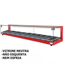 B-VN150 - Vitrine Neutra Beta 1,50m Vermelha - Bivolt - Omega