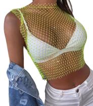 B0431-Blusa Top Cropped Pedraria Bordado Strass Balada Sexy C112 B0431-Blusa Top Cropped Pedraria Bordado Strass Balada Sexy C112