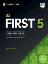 B2 first 5 - students book with answers with audio with resource bank - CAMBRIDGE UNIVERSITY PRESS DO BRASIL***