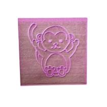 B21 carimbo para biscoitos confeitaria artesanato safari macaco