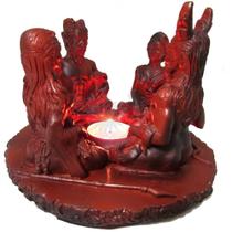 B42096 - estatua e castiçal circulo dos deuses 11cm - un B42096 - estatua e castiçal circulo dos deuses 11cm - un