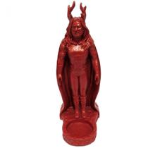 B42113 - estatua wicca deus cernunnos porta vela 19cm - un B42113 - estatua wicca deus cernunnos porta vela 19cm - un