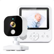 Babá Eletrônica Baby Monitor Sensor Noturno Vídeo Microfone