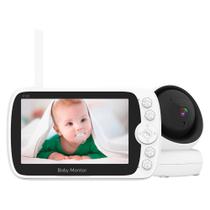Babá Eletrônica Baby Monitor Tela Lcd de 5" Câmera WiFi 2.4Ghz Branca