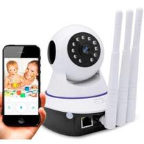 Babá Eletrônica Câmera IP robô Wi-fi Visão Noturna C/microfone S/fio - Luatek